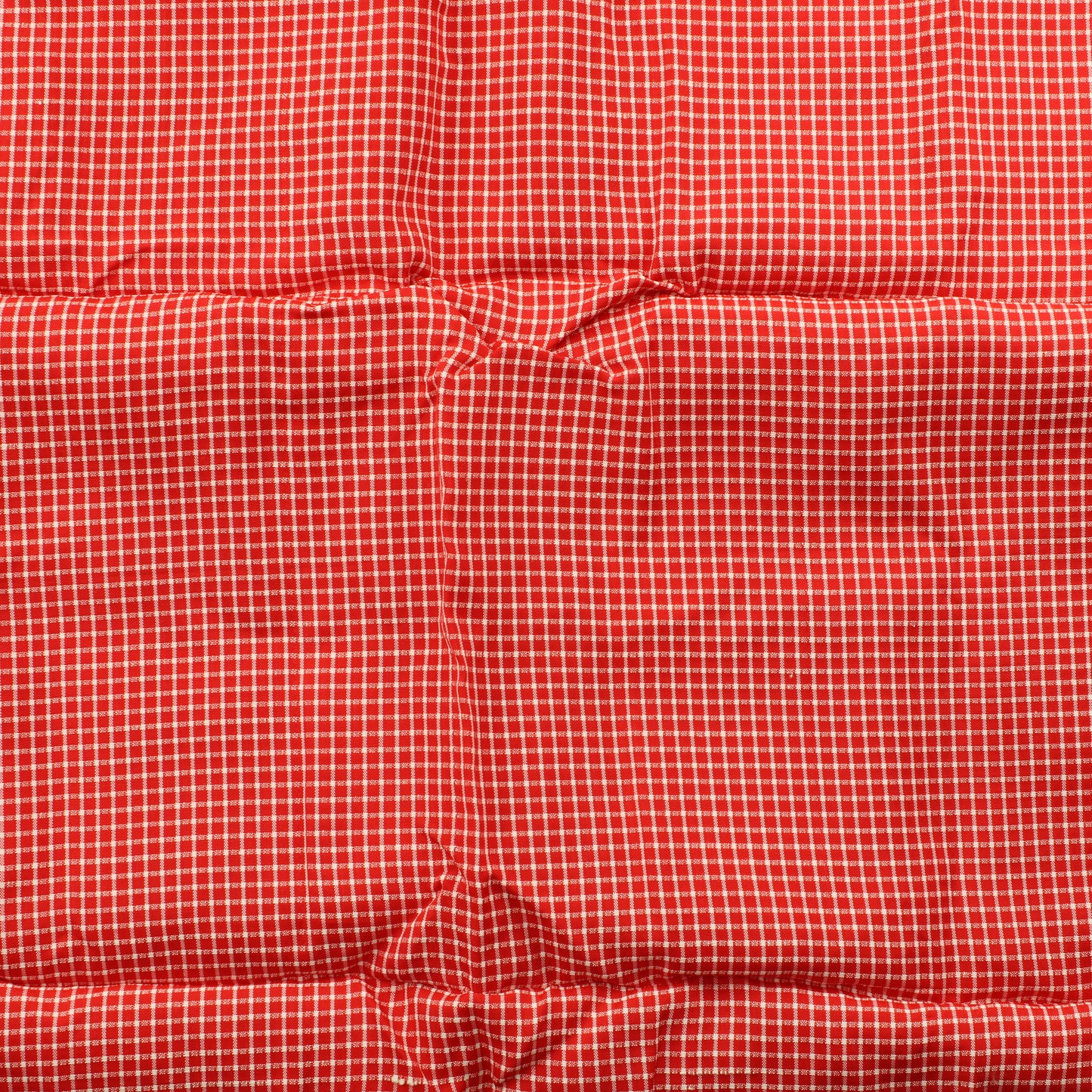 Punavalkoinen ruudullinen kreppi tekokuitu - Pala