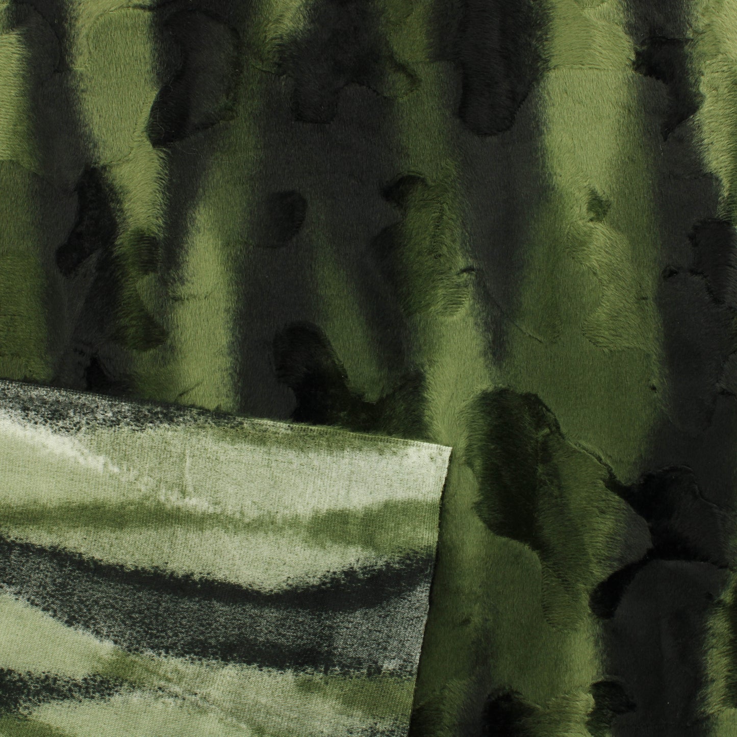 Vihreänsävyinen Ohut Tekoturkis - Pala