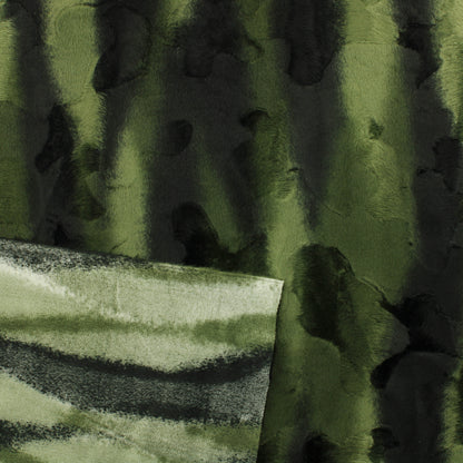 Vihreänsävyinen Ohut Tekoturkis - Pala