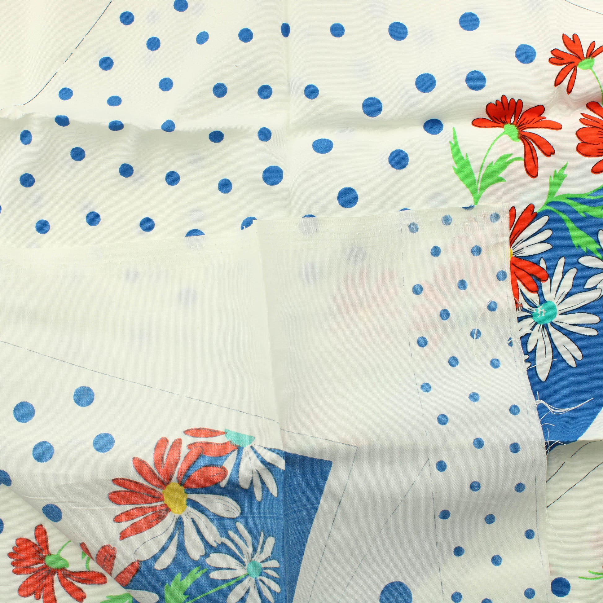 Sinipunainen kukka tekokuitu - Pala