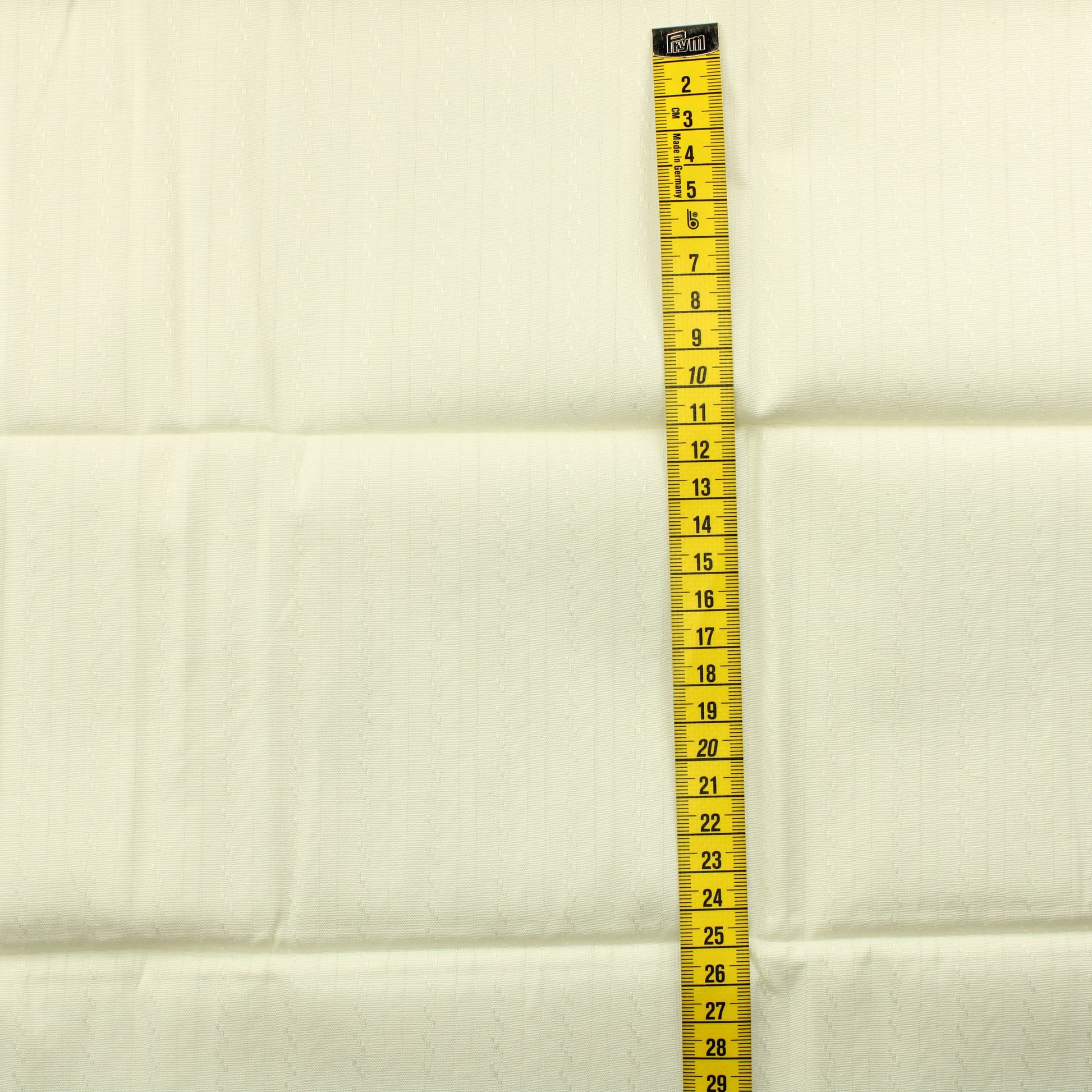 Luonnonvalkoinen Raidallinen Puuvilla - Pala