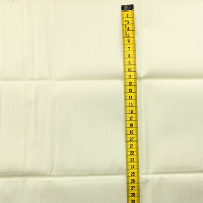 Luonnonvalkoinen Raidallinen Puuvilla - Pala