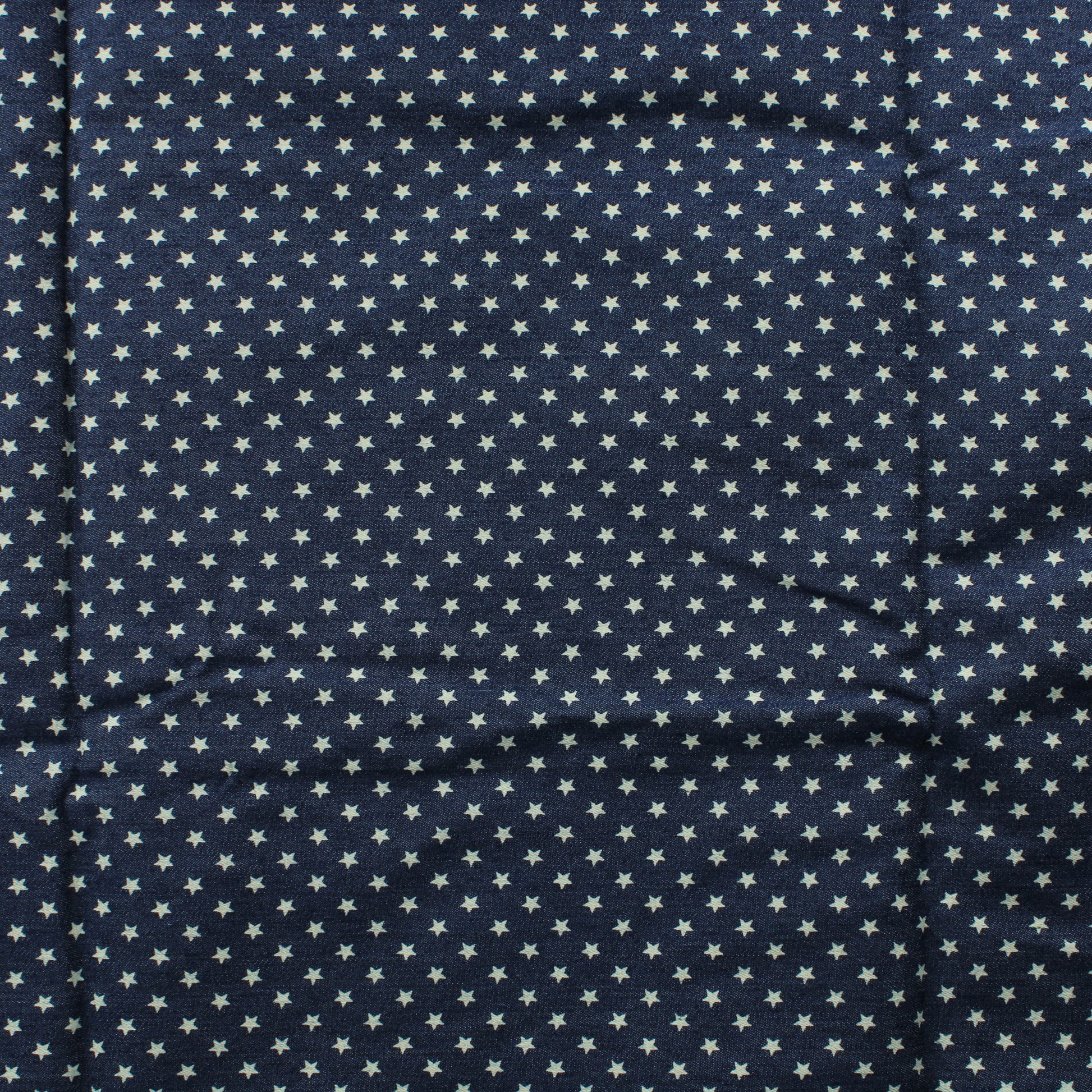 Tähtikuvioinen Farkkukangas - Pala