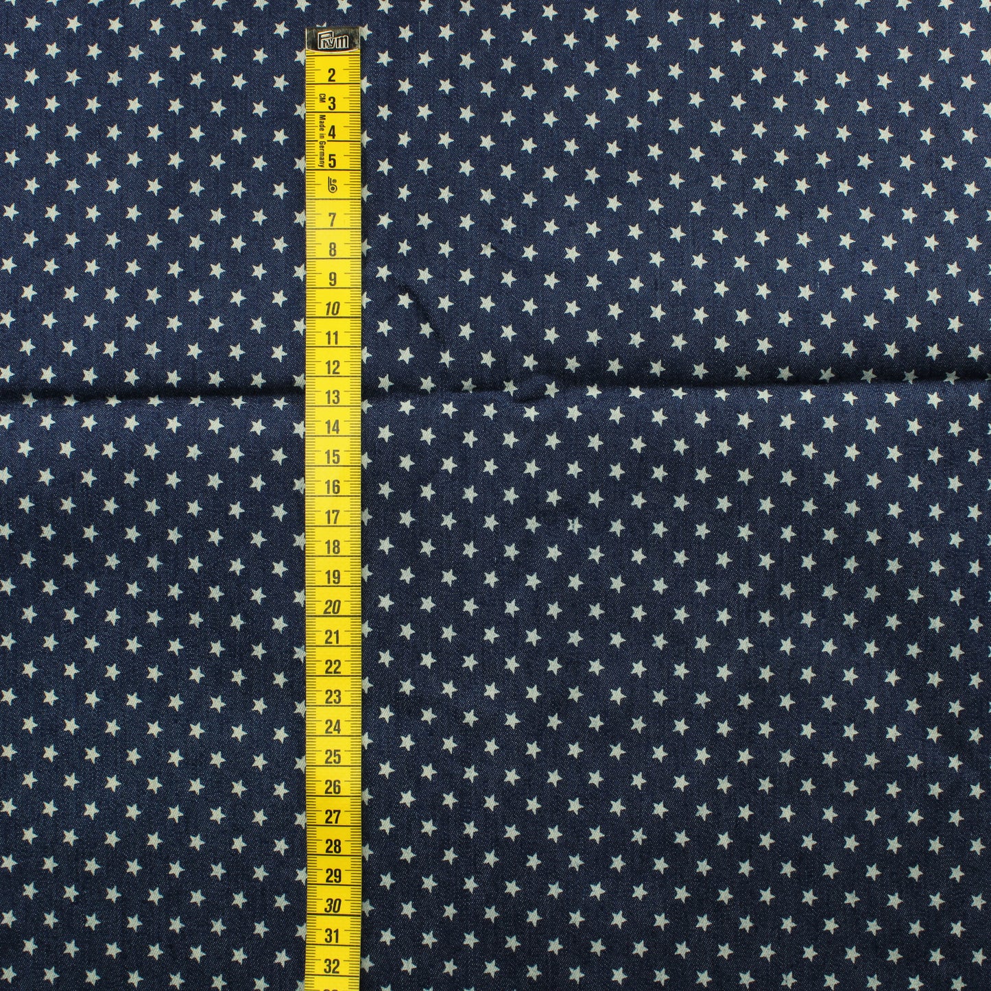 Tähtikuvioinen Farkkukangas - Pala