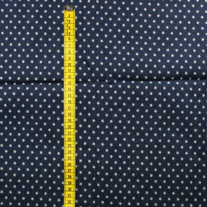 Tähtikuvioinen Farkkukangas - Pala