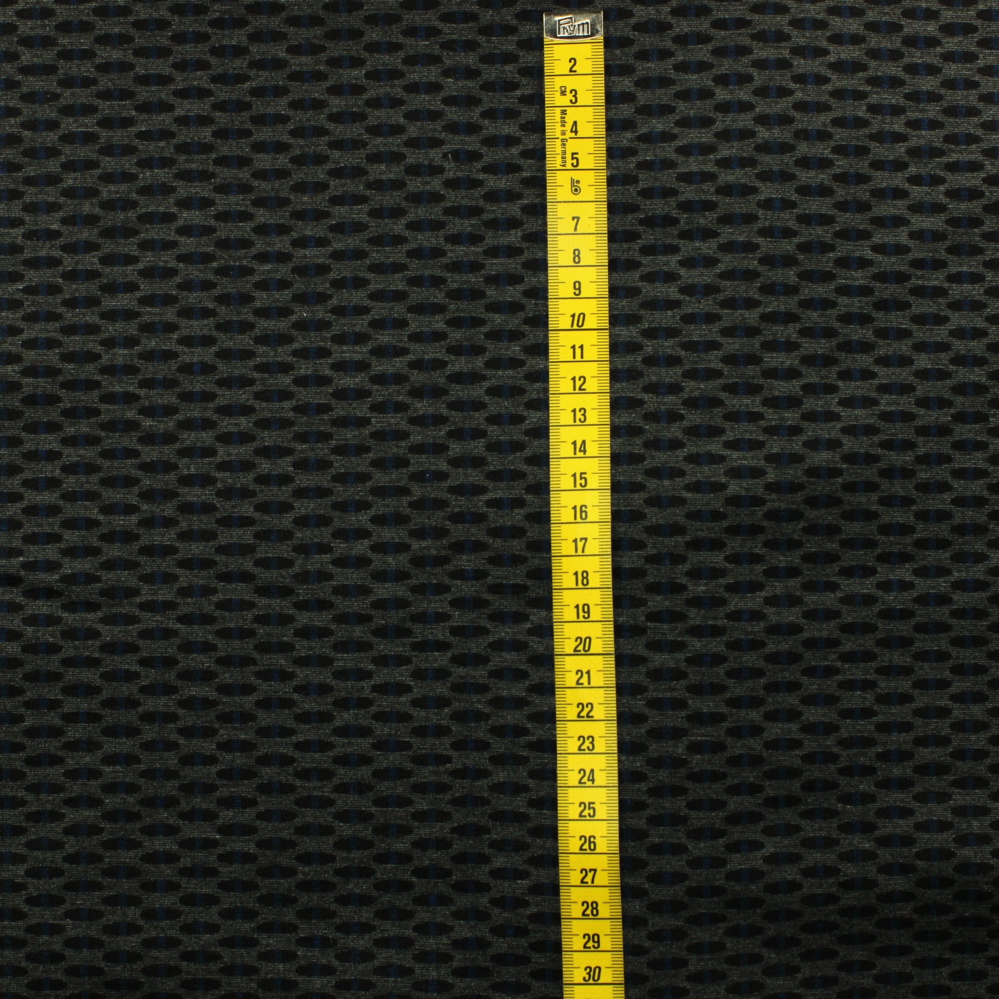 Sinistä, harmaata ja mustaa kuviollinen Puntoneulos - Pala