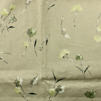 Kukkakuvioinen Puuvillapellavasekoite - Pala