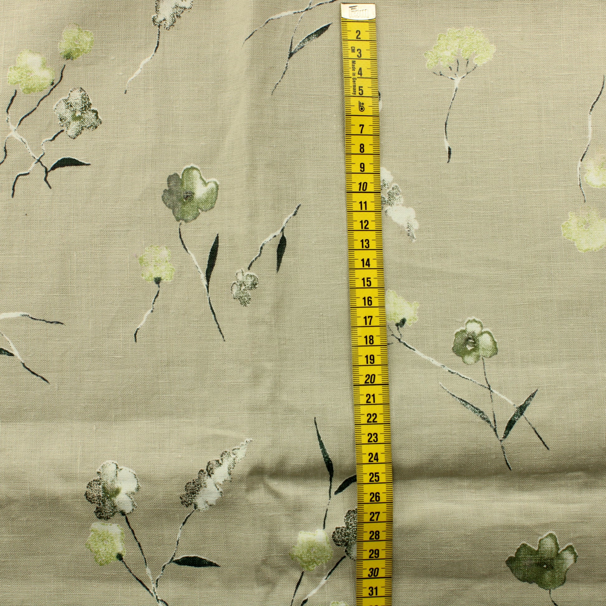 Kukkakuvioinen Puuvillapellavasekoite - Pala