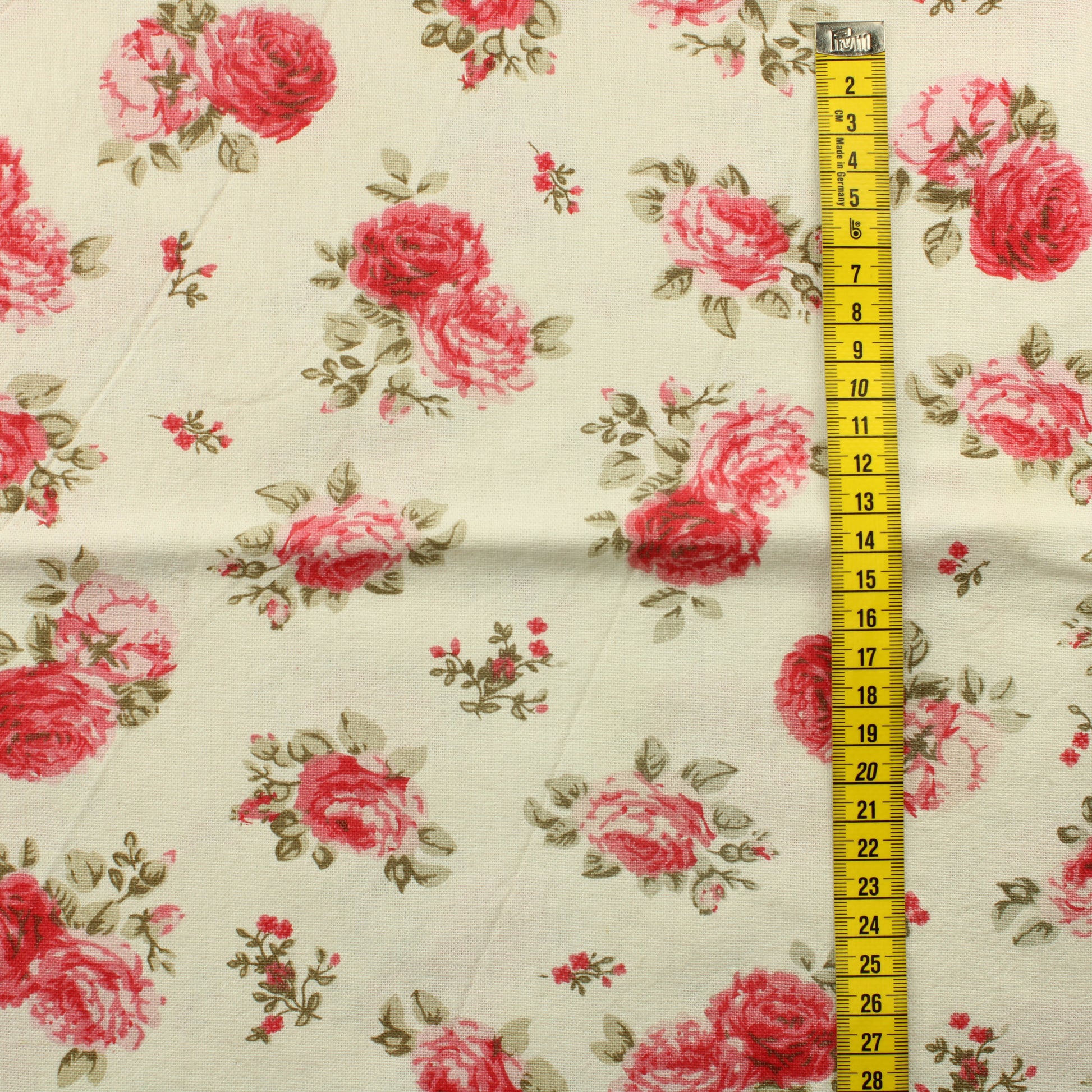 Ruusukuvioinen Puuvillaverho - Pala