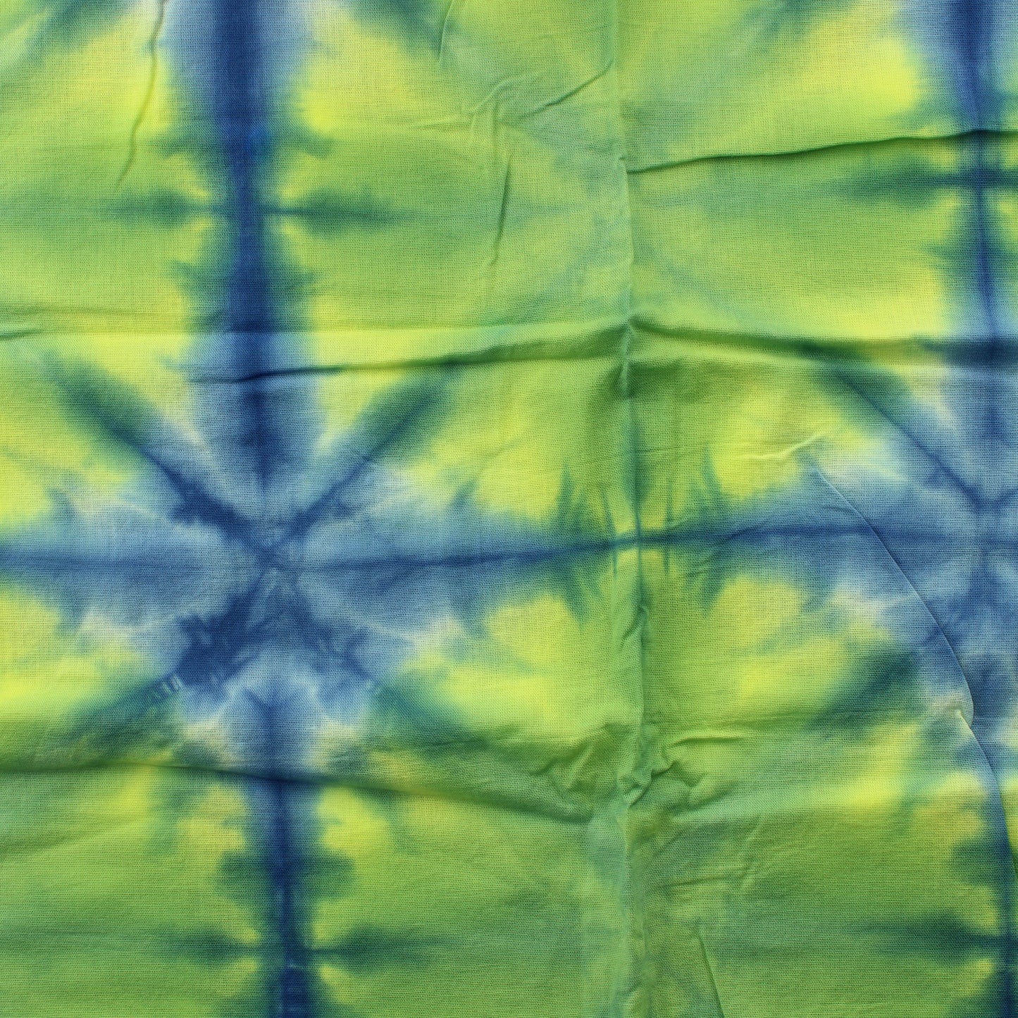 Sinivihreä solmuvärjätty Puuvilla - Palapaketti