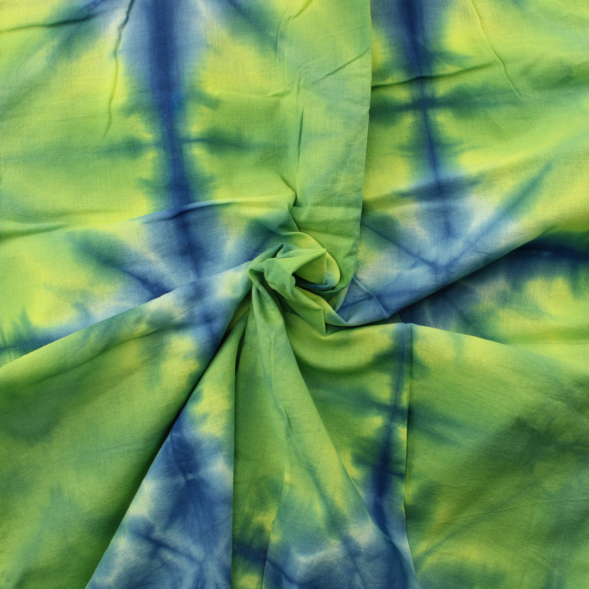 Sinivihreä solmuvärjätty Puuvilla - Palapaketti