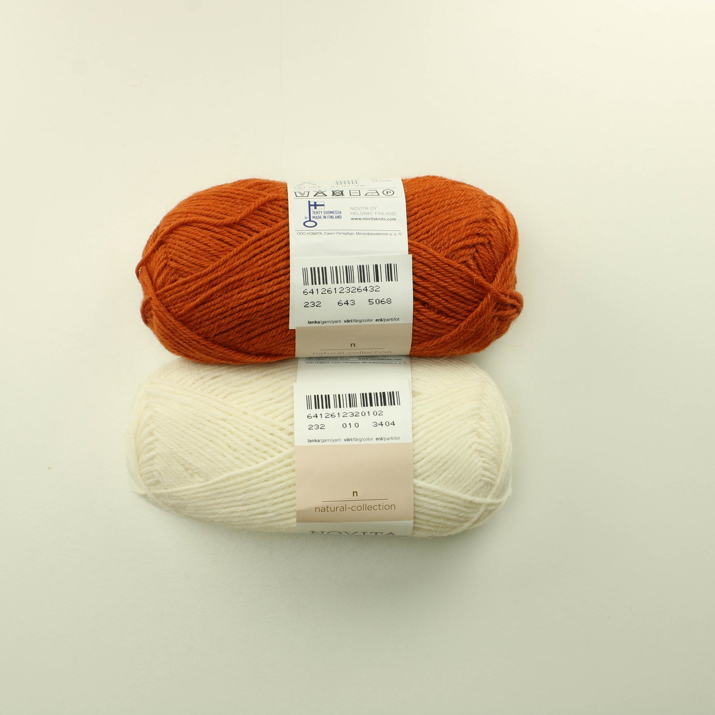 Novita Alpaca wool - 010 ja 643 Lankapussi 256