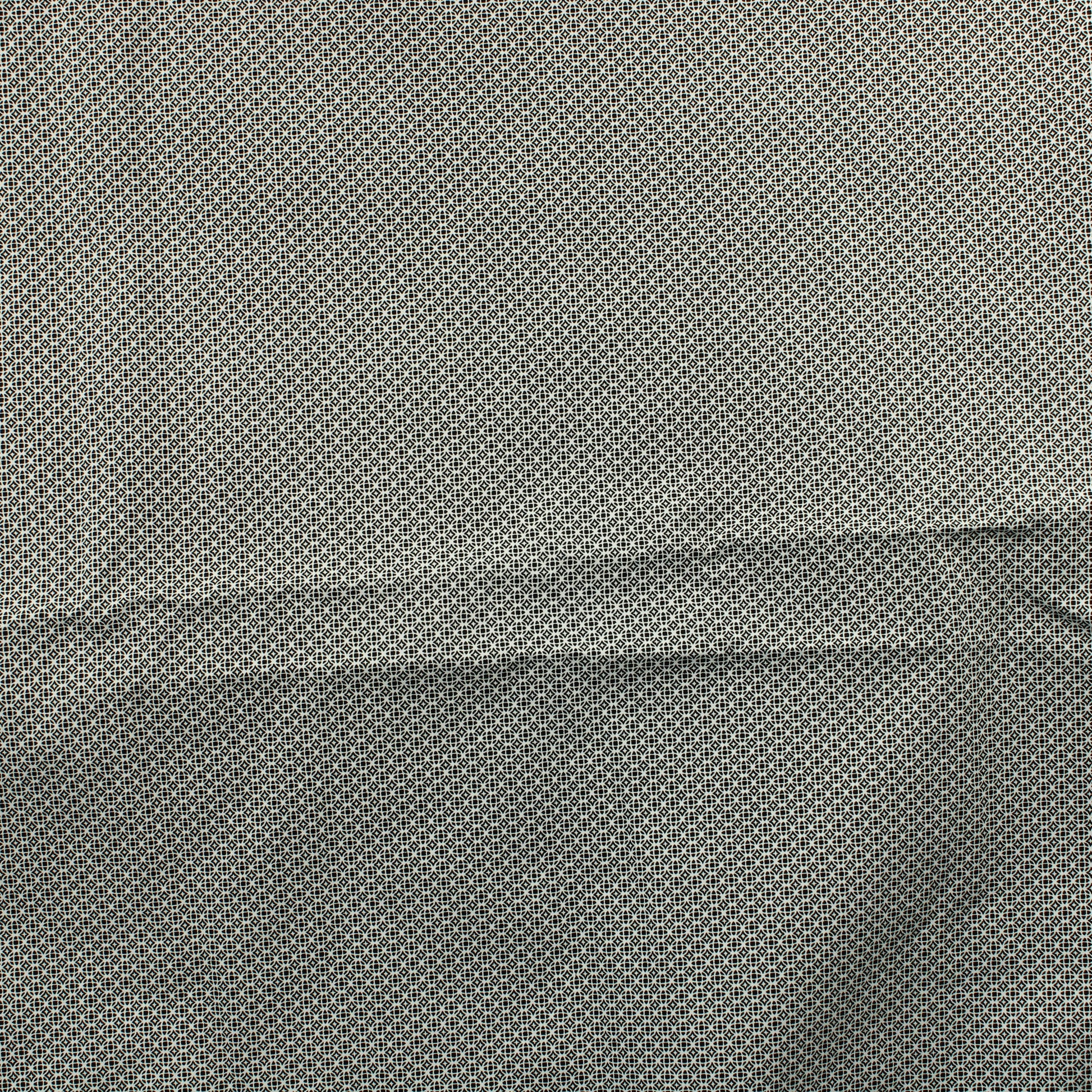 Mustavalkoinen pienikuvioinen Puuvillasekoite - Pala