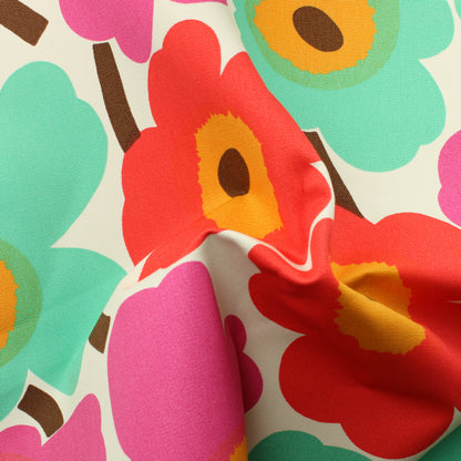 Marimekko Unikko värikäs Puuvillacanvas 250cm - Pala