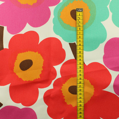 Marimekko Unikko värikäs Puuvillacanvas 100cm - Pala