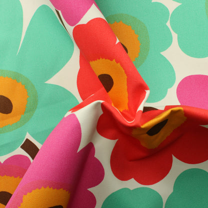 Marimekko Unikko värikäs Puuvillacanvas 100cm - Pala