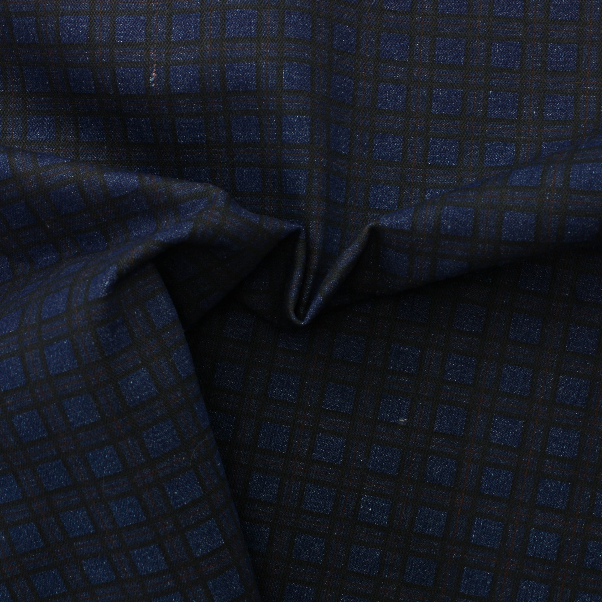 Ruudullinen Retro Farkkukangas - Pala