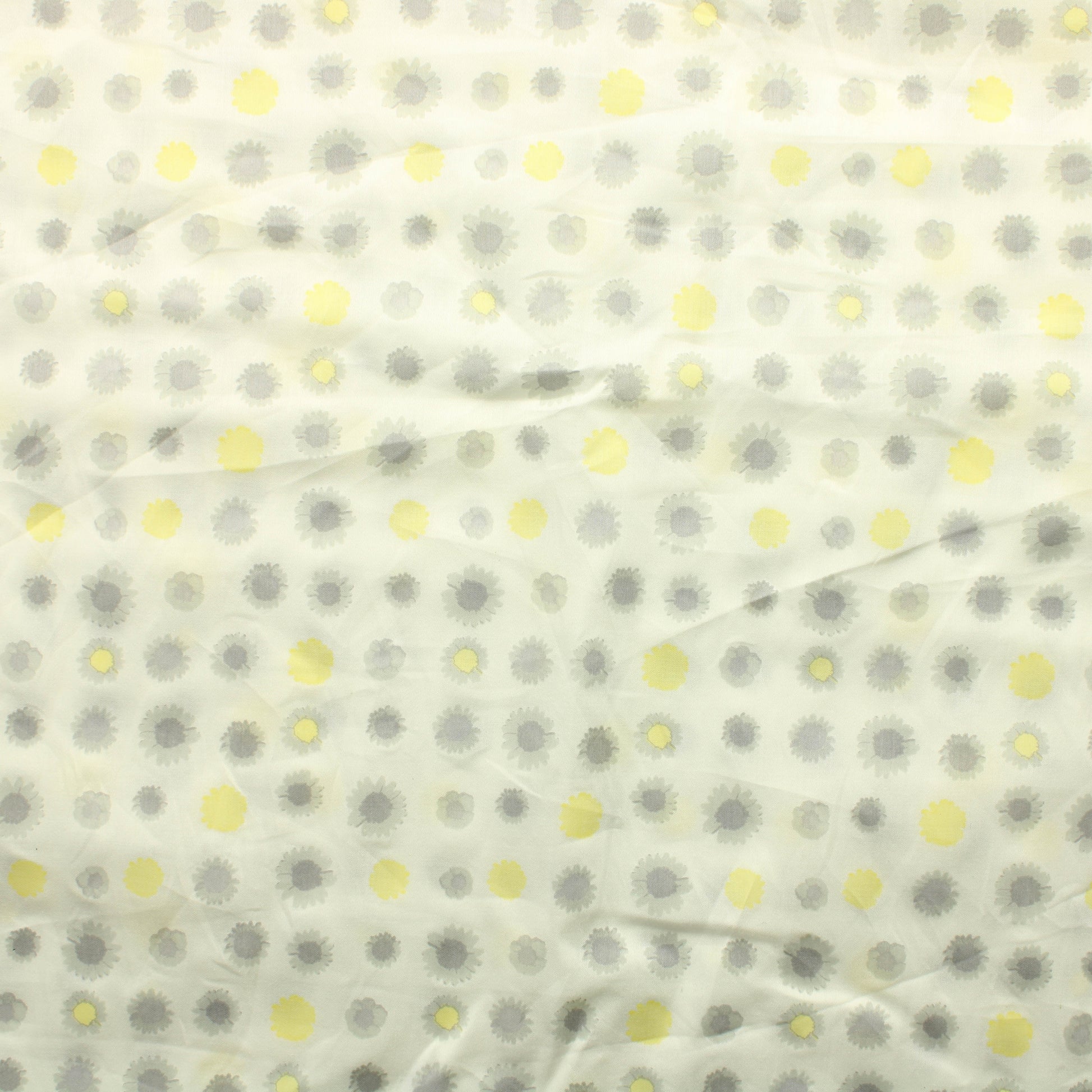 Valkoinen Ohut Kukka Puuvilla - Pala