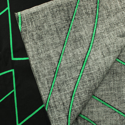 Retro Vihreäkuvioinen Puuvilla - Pala