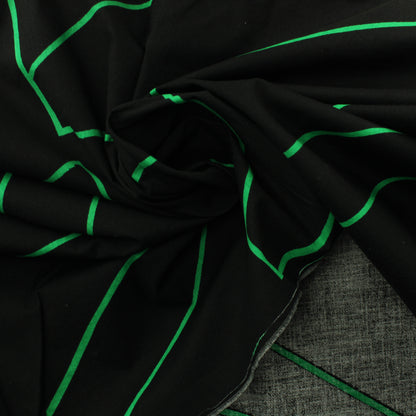 Retro Vihreäkuvioinen Puuvilla - Pala