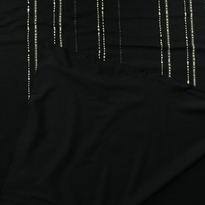 Mustapohjainen pystyraitainen Neulos - Pala