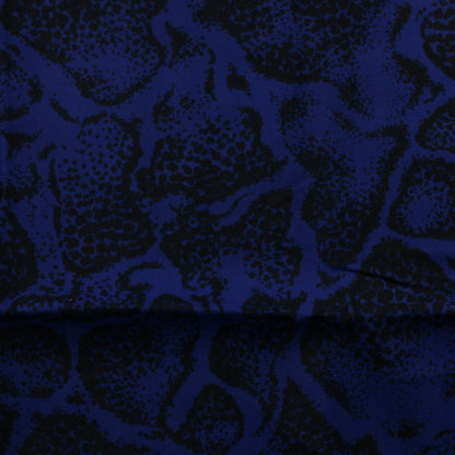 Sininen mustakuvioinen Vaatetuskangas - Pala