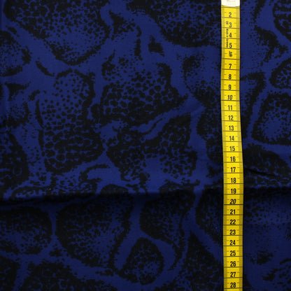 Sininen mustakuvioinen Vaatetuskangas - Pala