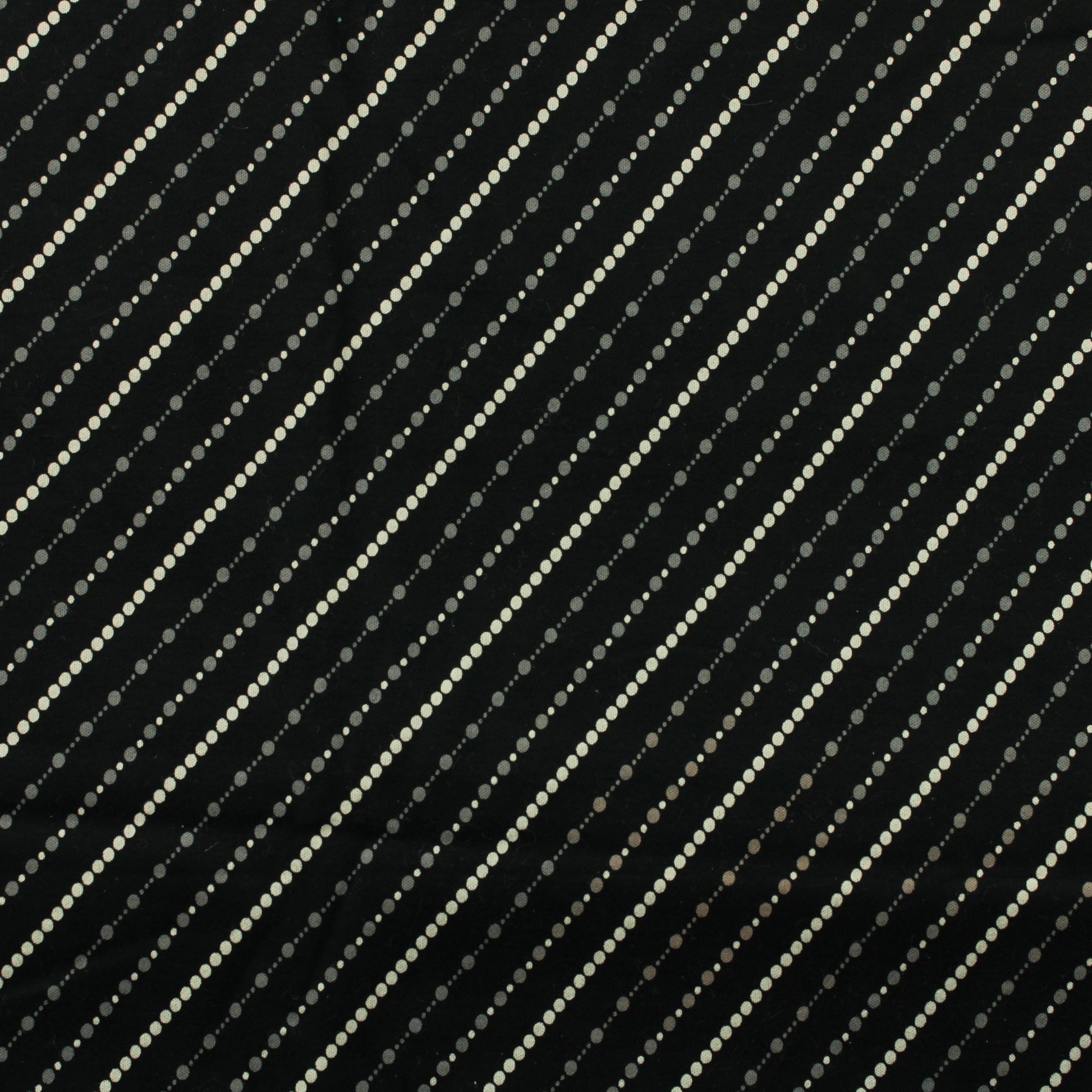 Mustapohjainen vinoraitainen Ohut Trikoo - Pala