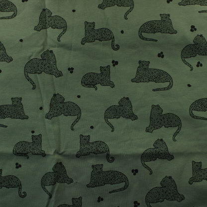 Pantterikuvioinen Vihreä Harjattu JC - Pala