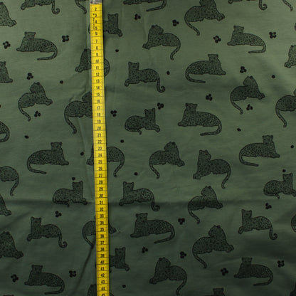 Pantterikuvioinen Vihreä Harjattu JC - Pala