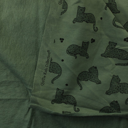 Pantterikuvioinen Vihreä Harjattu JC - Pala