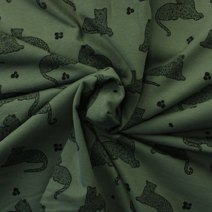 Pantterikuvioinen Vihreä Harjattu JC - Pala