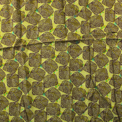 Limenvihreä kuviollinen Viskoosi - Pala