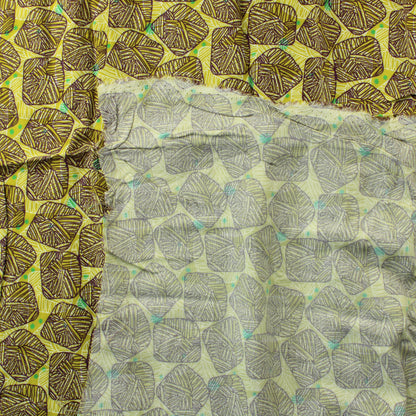 Limenvihreä kuviollinen Viskoosi - Pala