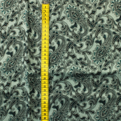 Vihertävänharmaa kuviollinen Trikoo - Pala