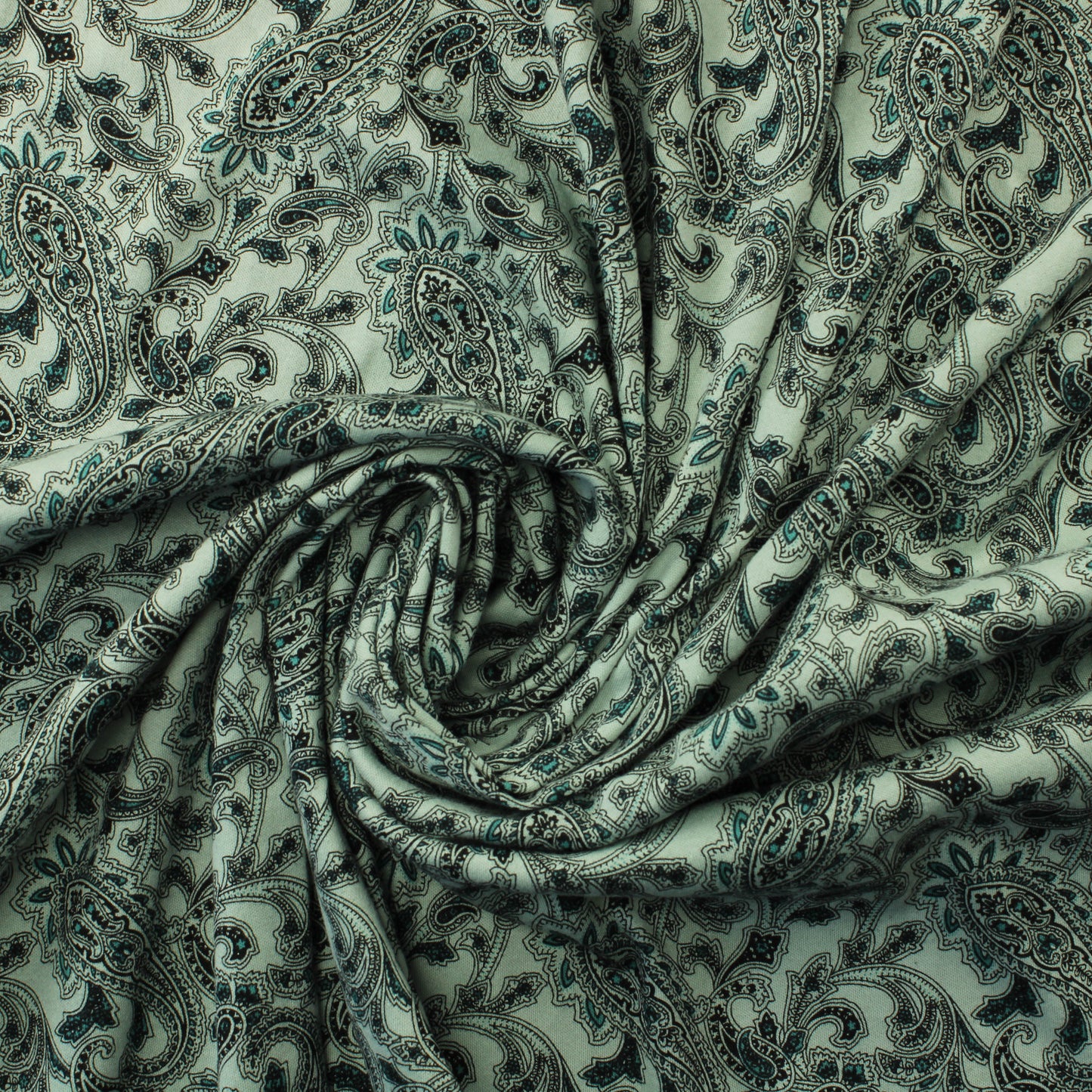 Vihertävänharmaa kuviollinen Trikoo - Pala