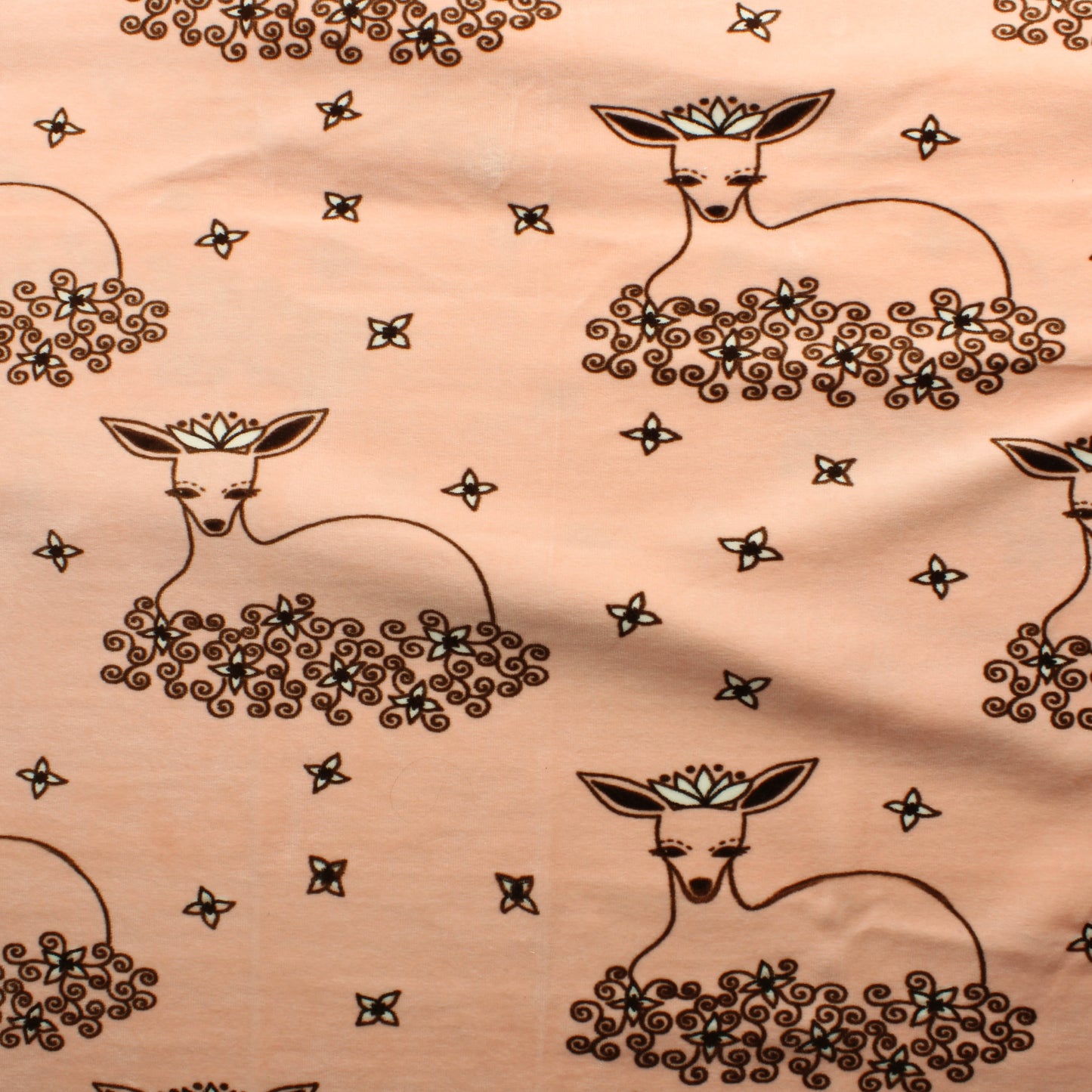 Pehmeiä Dear Deer Sametti - Pala