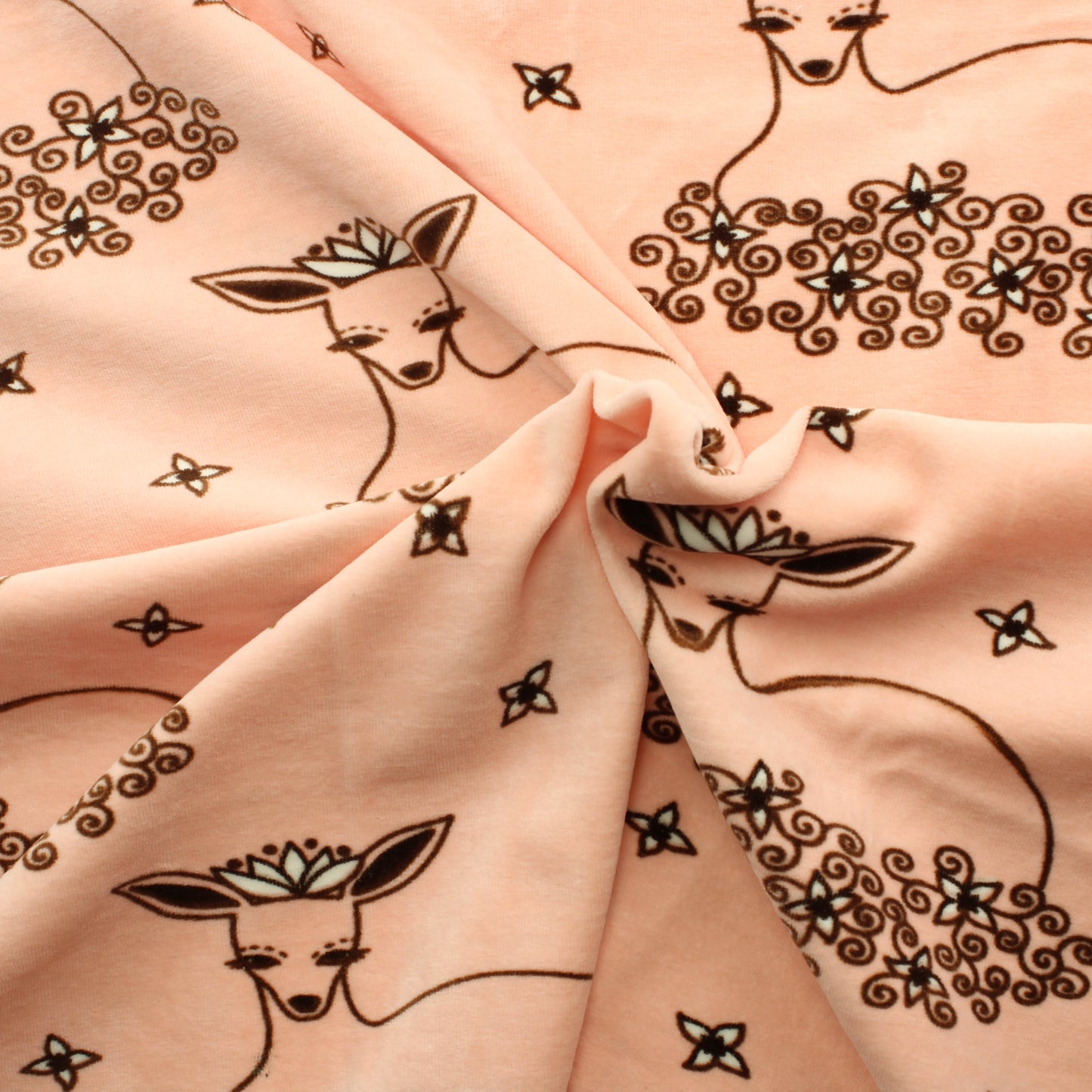 Pehmeiä Dear Deer Sametti - Pala