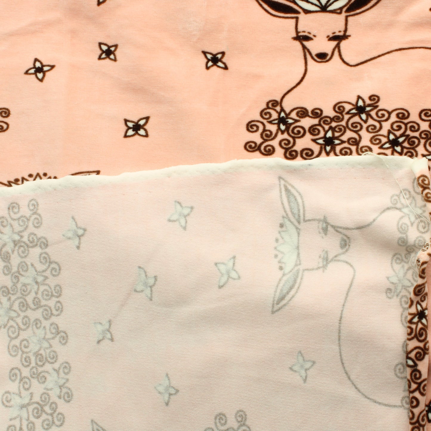 Pehmeiä Dear Deer Sametti - Pala