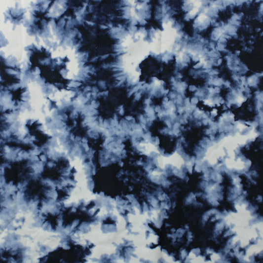 Sinivalkoinen kuviollinen ohut Lycra - Pala