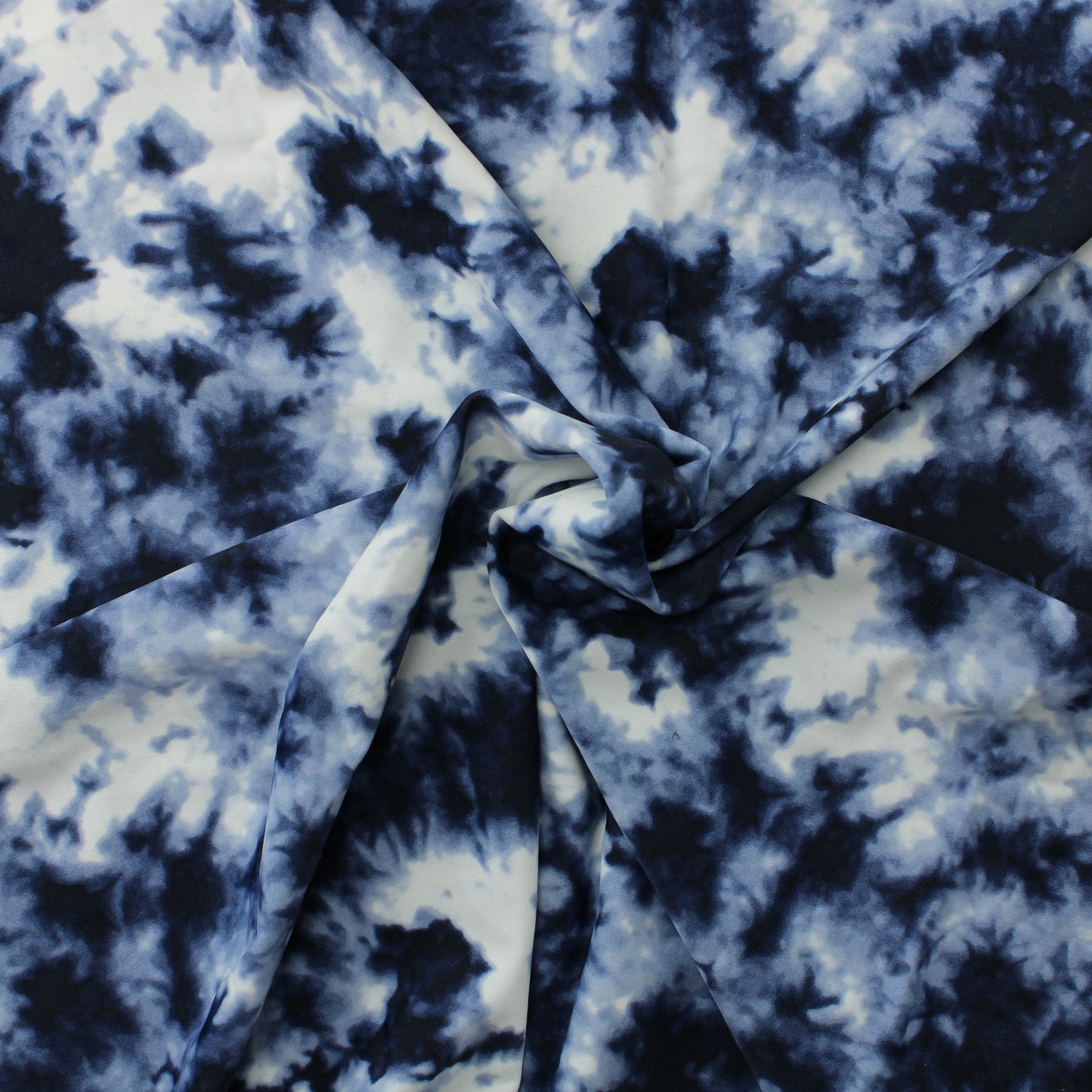 Sinivalkoinen kuviollinen ohut Lycra - Pala