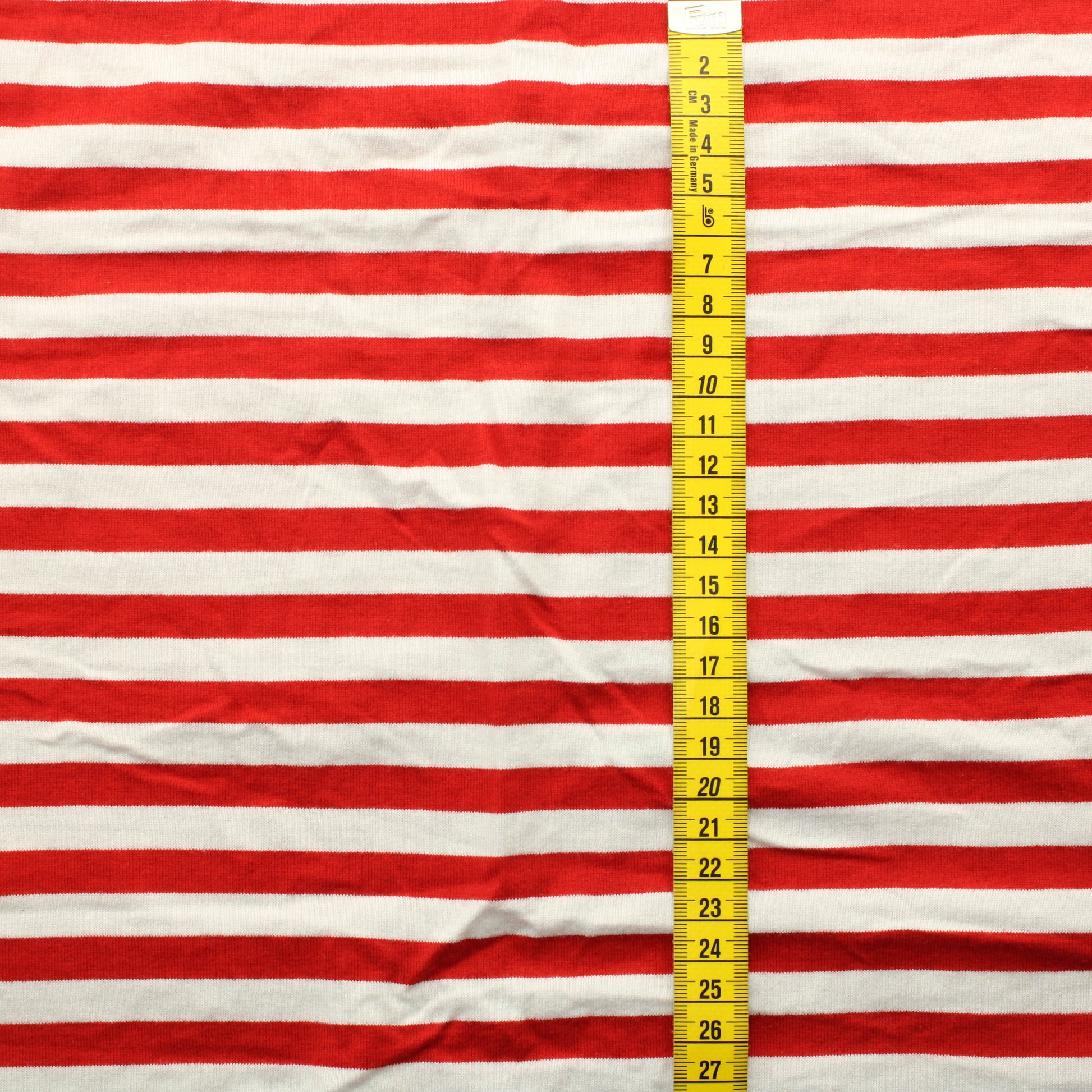 Punavalkoinen Raita Trikoo - Pala