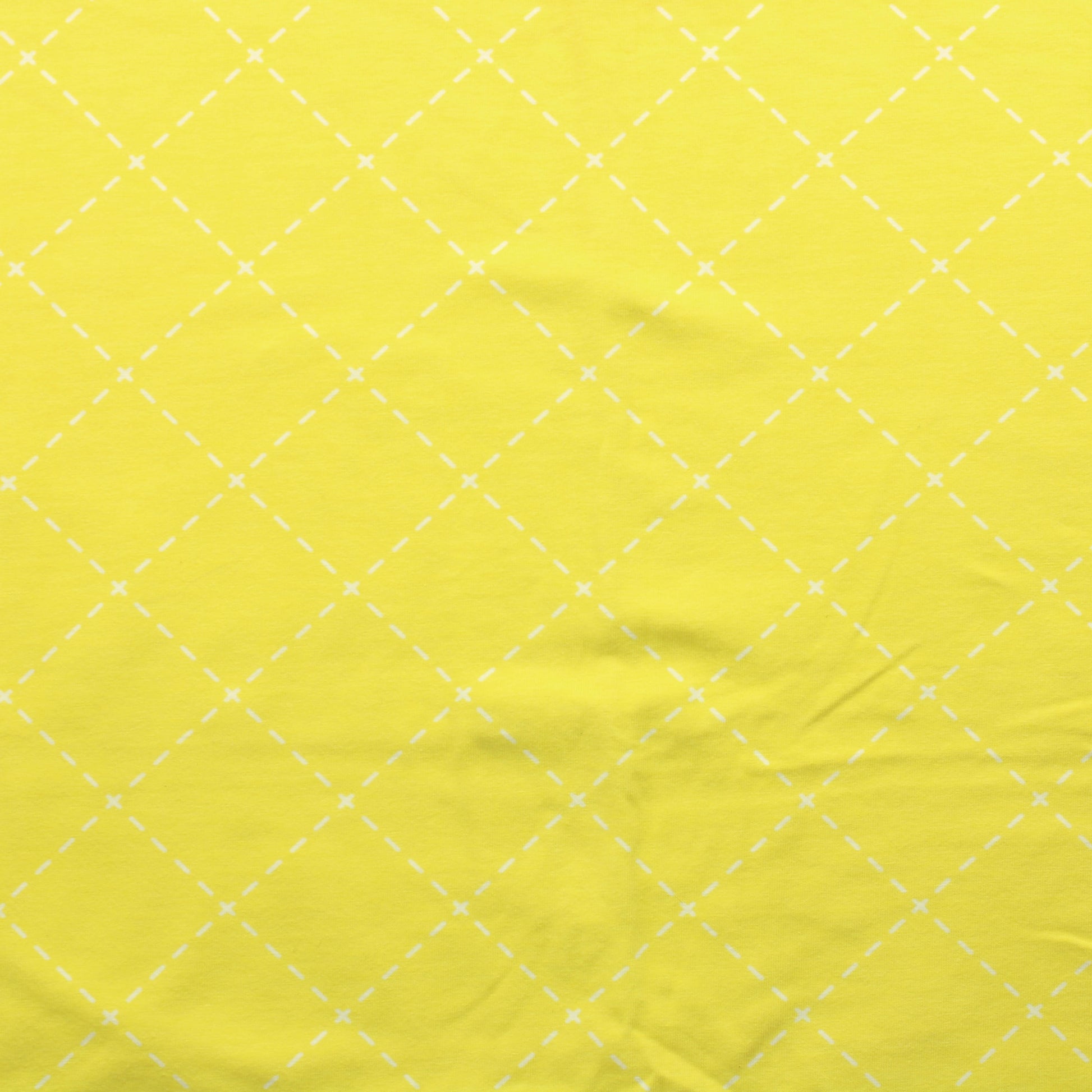 Tikatut neliöt keltaisella Trikoo - Pala