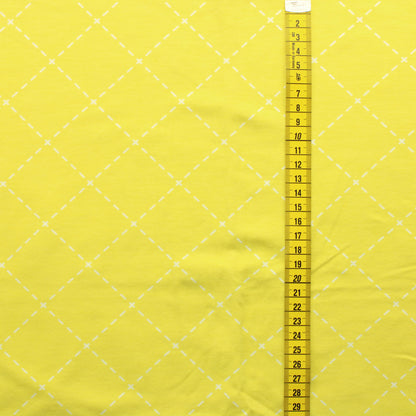 Tikatut neliöt keltaisella Trikoo - Pala