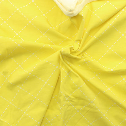 Tikatut neliöt keltaisella Trikoo - Pala