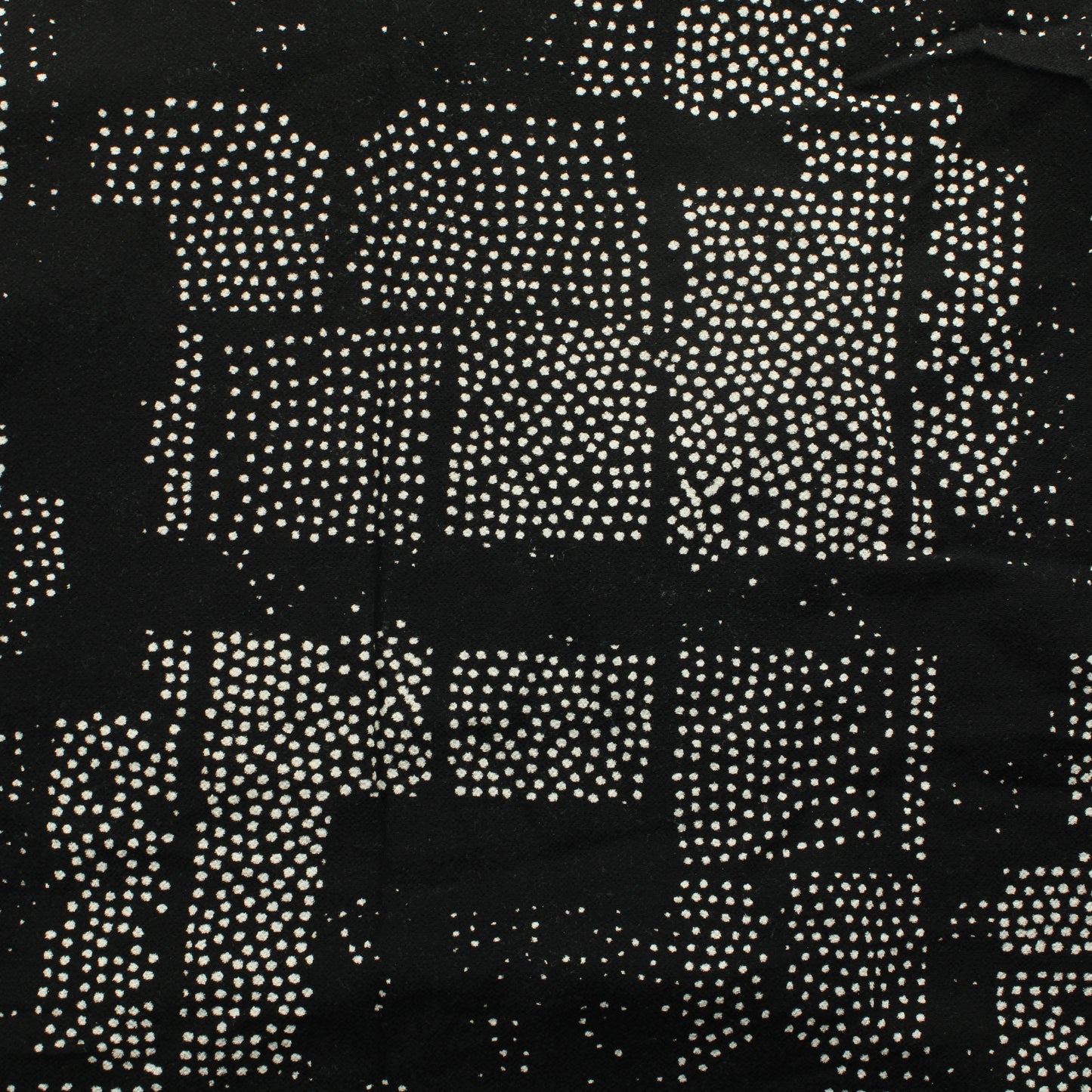 Musta valkokuvioinen Vaatetuskangas - Pala