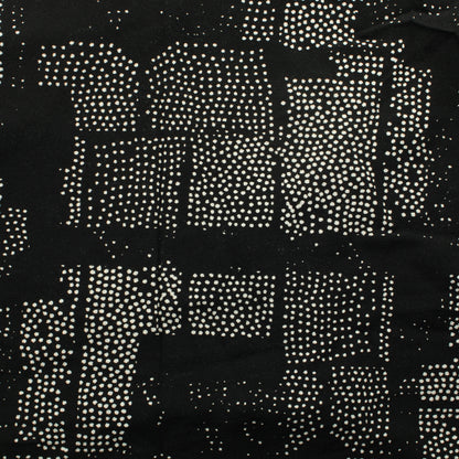 Musta valkokuvioinen Vaatetuskangas - Pala