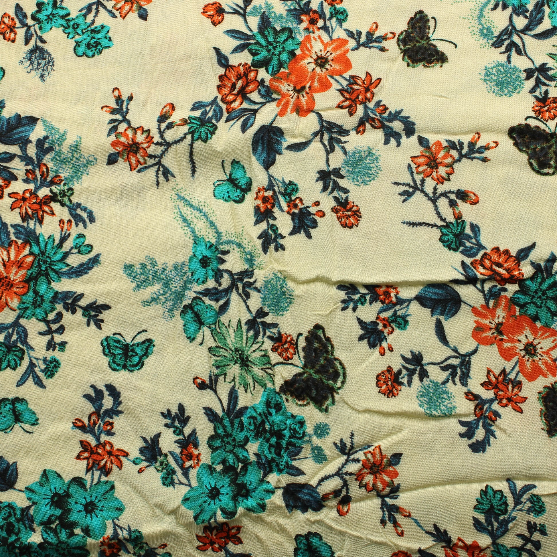 Kukat ja Perhoset Ohut Puuvilla - Pala