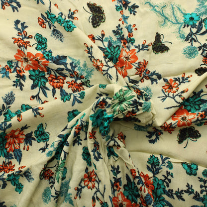 Kukat ja Perhoset Ohut Puuvilla - Pala