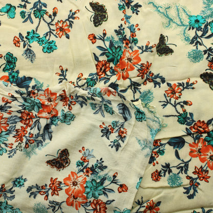 Kukat ja Perhoset Ohut Puuvilla - Pala